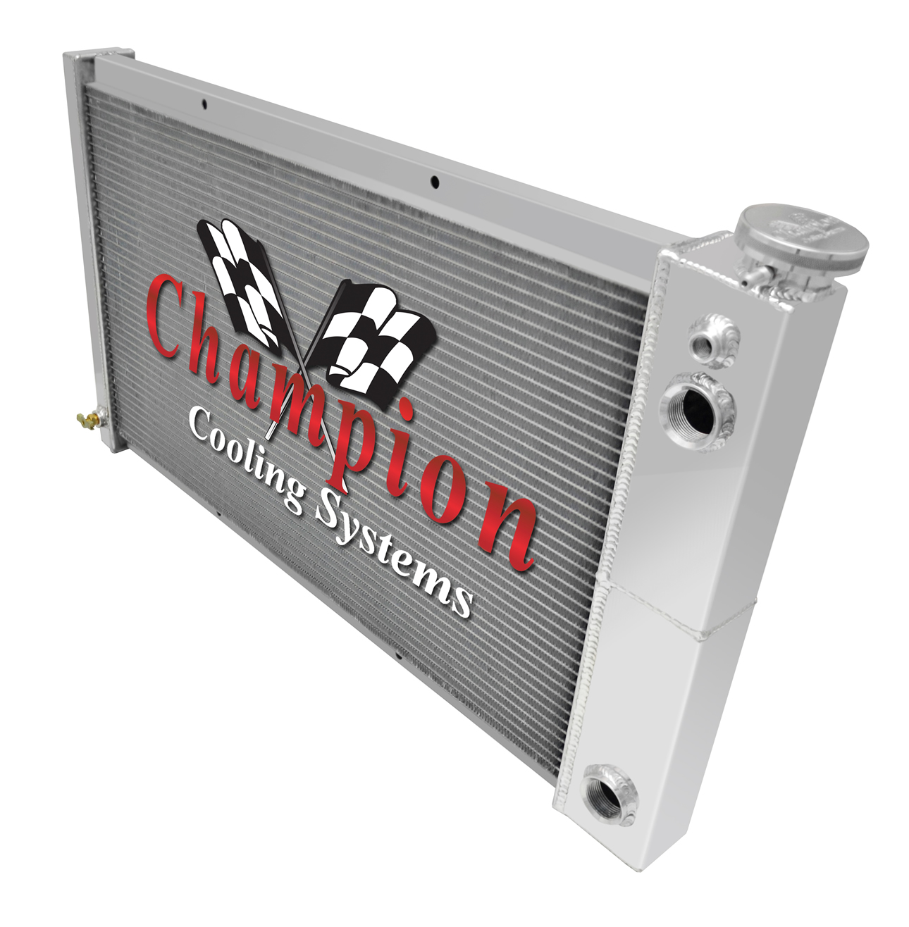 6772 Chevy C10 Pickup Truck Dual Pass LS Conversion 3 Row Aluminum Radiator